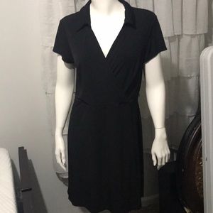 Black short sleeve dress